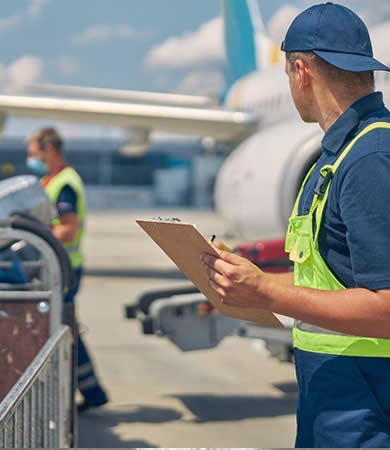 What is an aircraft ground handler?